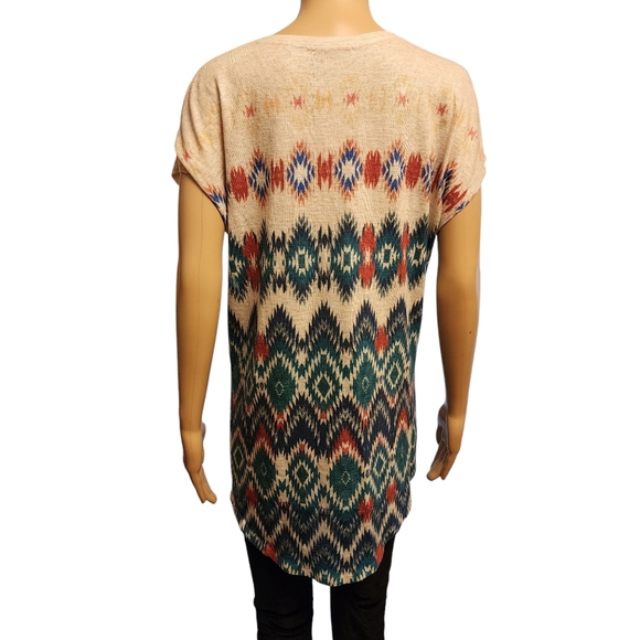 Nouvida Western Cap Sleeve Knit Top Size L - Picture 4 of 9